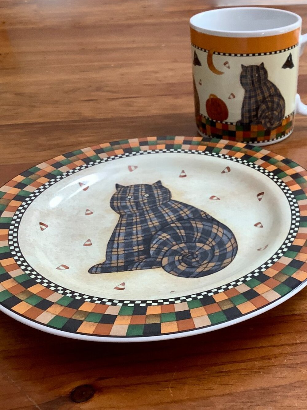 Halloween Plate and Cup Sakura Decorative